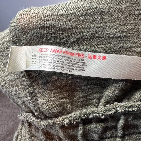 Anthropologie Saturday Sunday  Women's Billie Textured Jogger Pants Olive  Large - Picture 12 of 12